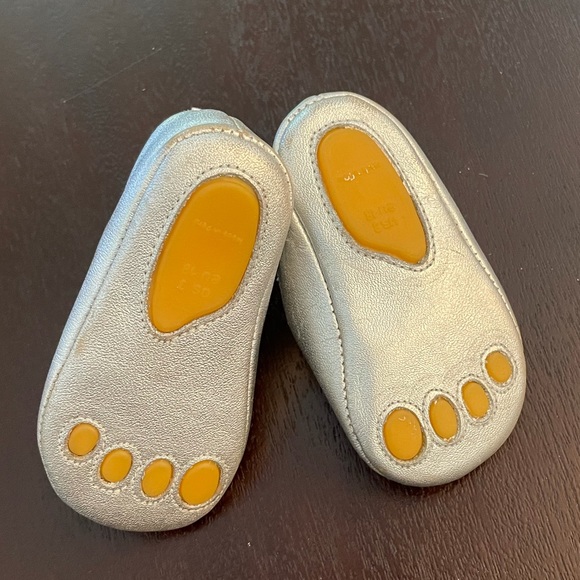 🐰Easter shoes!🐰 Elephantito Leather Silver Bunny Mary Janes 3 - Picture 3 of 6